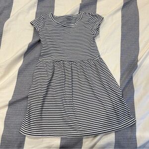 Carter's Navy and White Striped Dress